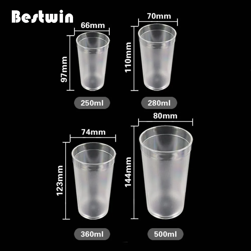 Cafeteria Restaurant Supplies Plastic Transparent Amber Beverage Juice Pebbled Tumbler Water Glass Tea Cup