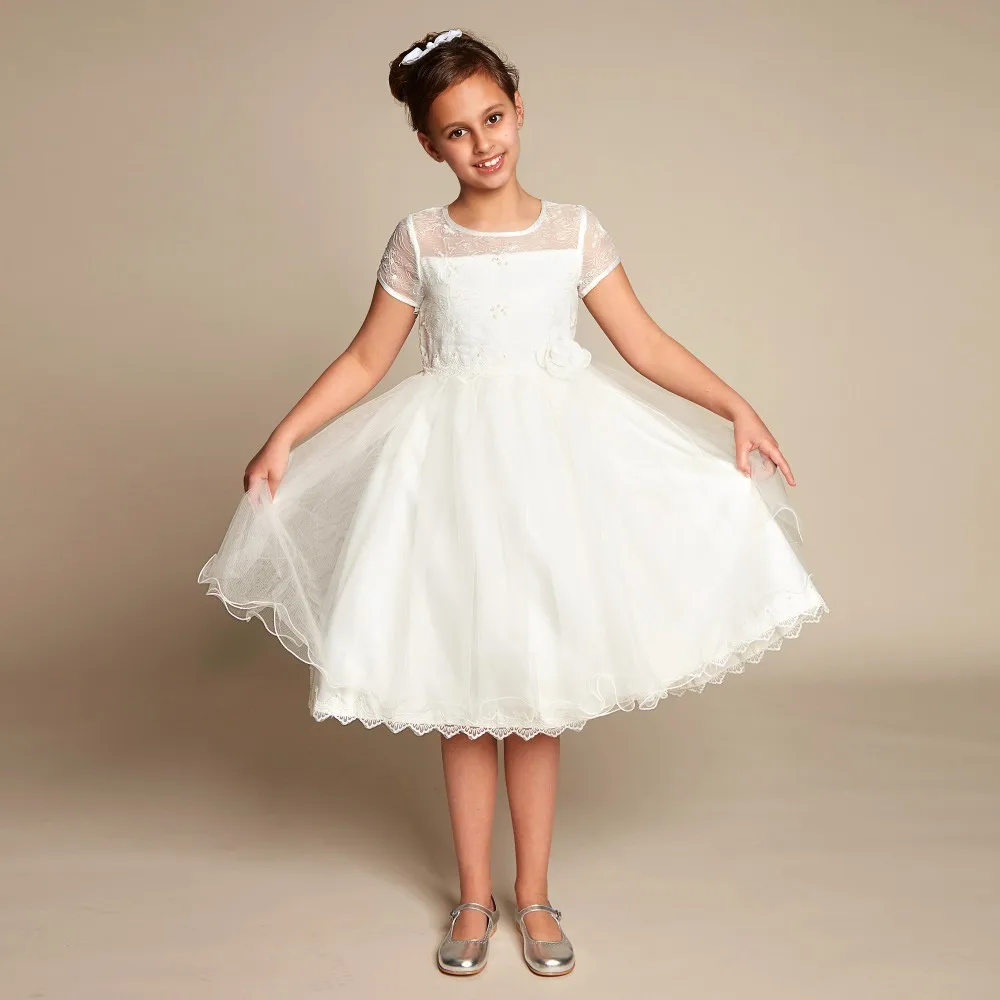 princess wedding gown 7 years old girls  flowers  kids wedding dresses