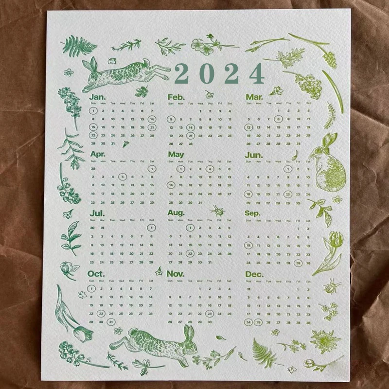 Wholesale Price Promotional Gifts Customized Seed Paper Calendar Office And Customized Logo Wholesale Price