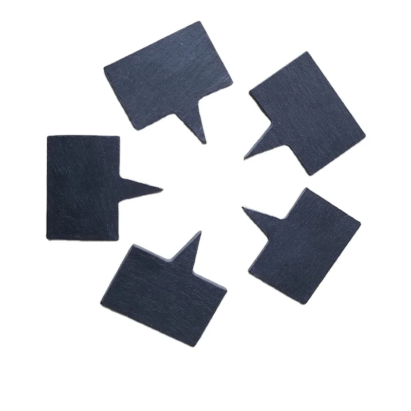 New high-end dining slate cheese marker ETIQUETA DE QUESO DE ROCA PIZARRA