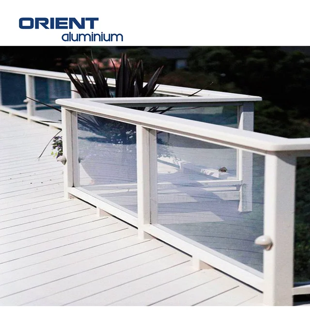 Wholesale Customization Stable Outdoor Glass Aluminum Balcony Railing for Outdoor Villa Deck
