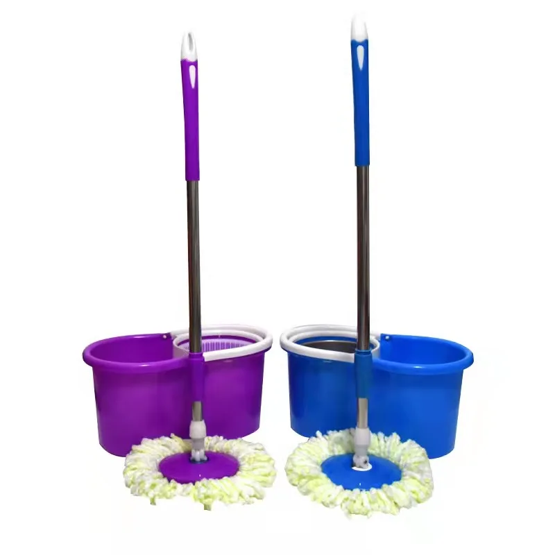 Wholesale double round floor clean water easy lift magic easy 360 microfiber rotating spin cleaning mop with bucket