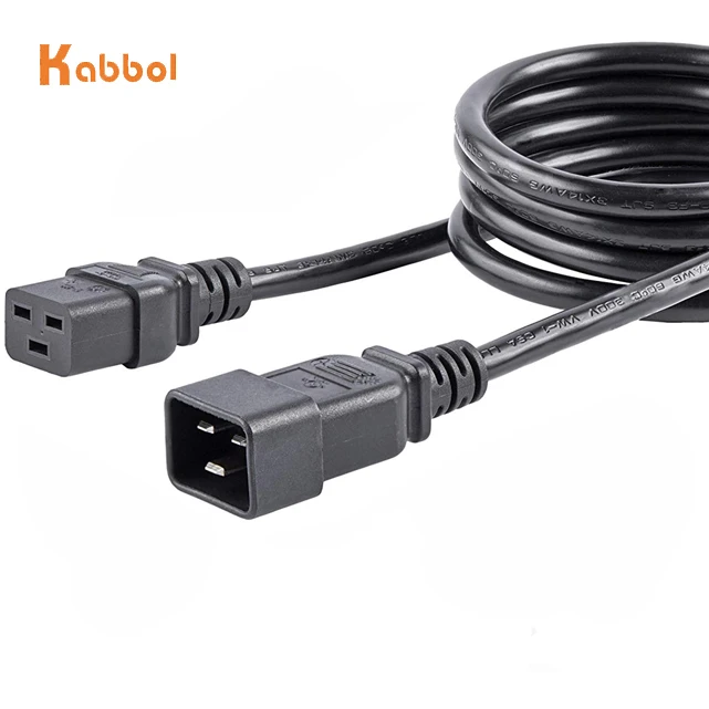  High Quality KC PSE ETL PDU Power extension cord iec c19 to c20 UPS AC Cable 1.8m H05VV-F 3G 2.5MM2