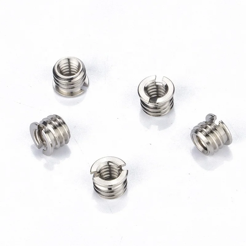 1/4 to 3/8 conversion nut SLR camera Pinion tripod quick mounting plate conversion screw Photographic equipment accessories