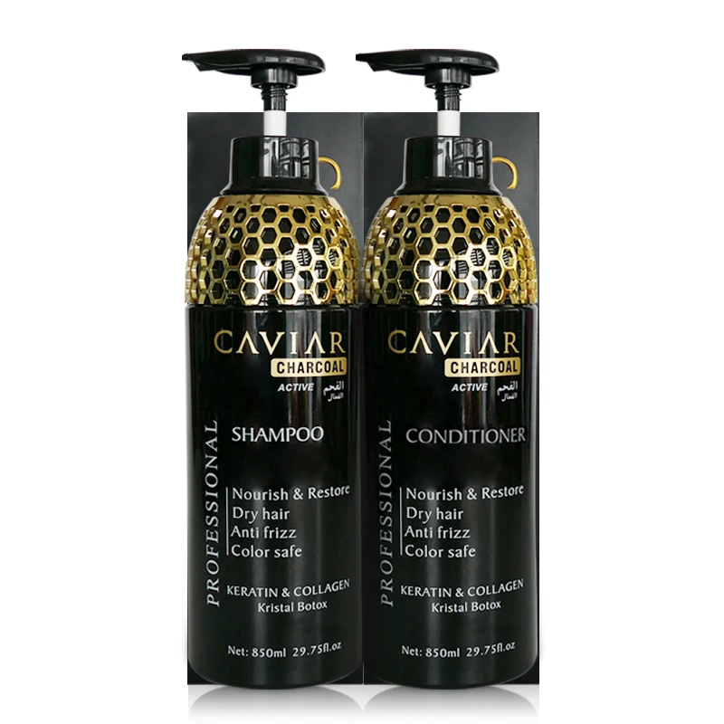 Заводской OEM продукт для ухода за волосами для домашнего использования Икра Кератиновый шампунь для волос с активной древесной эссенцией Глубокая очистка против выпадения масла