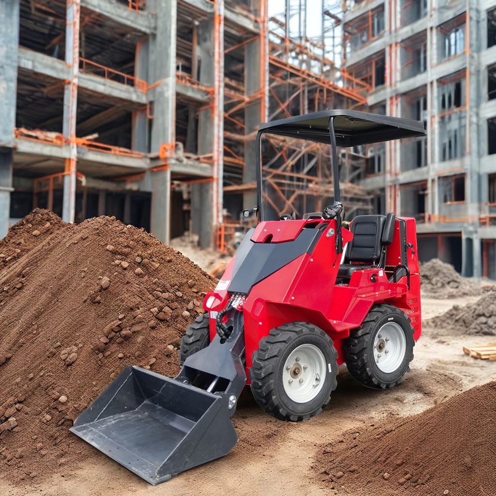High-horsepower Compact skid steer Crawler Loader, Flexible Attachments, with Factory Price! Excellent Choice for construction