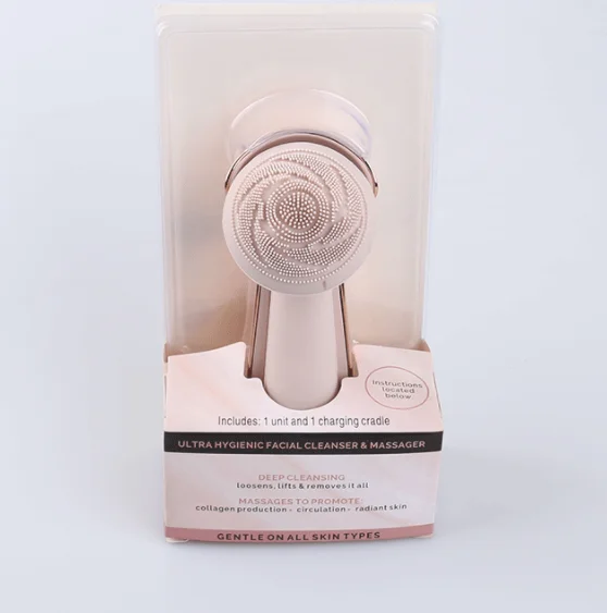 Facial Cleansing Brush/ Facial Silicone Cleansing Brush /Waterproof Electric Facial Cleansing Instrument Face Cleanser Massager