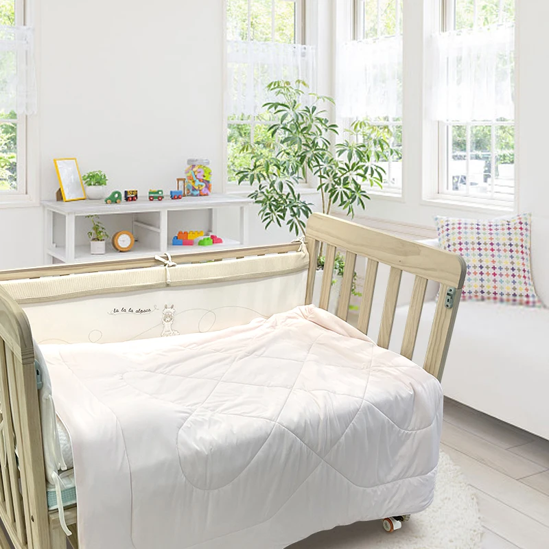 Fluffy Knitted Baby Quilt Comfortable Comfy Throw Blanket Cotton Quilted Toddler Blanket Breathable Warm for Boys Girls