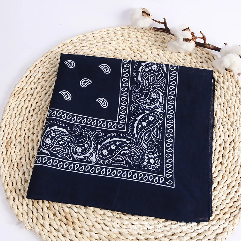 Personalized Designer Bulk Hair Band Headband Neck Head Scarf Cowboy Paisley Square Kerchief Bandana