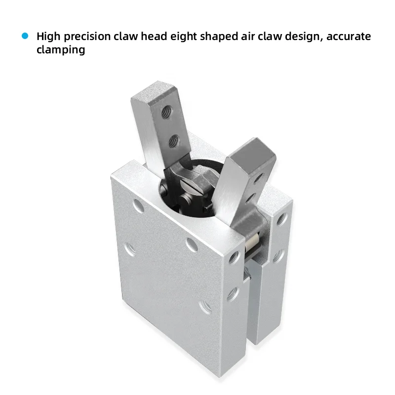 MHC2 series aluminium body mindman air cylinder mini pneumatic parallel finger gripper cylinder cheap pneumatic cylinders