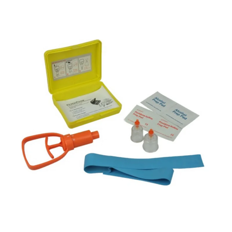 Colorful Snake Bite Kit with Emergency First Aid Supplies Venom Extractor Suction Pump Bite and Sting First Aid kit for Hiking