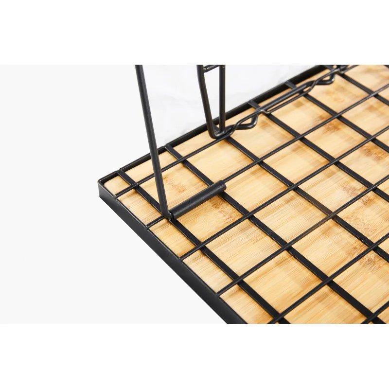 Areffa Outdoor Portable Korea Roll folding metal bamboo Grain Camping Tea Table For Picnic