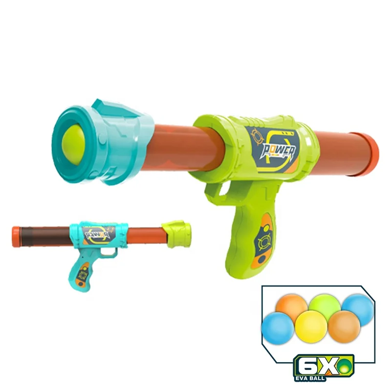 Детский игрушечный пневматический пистолет с 12 шариками