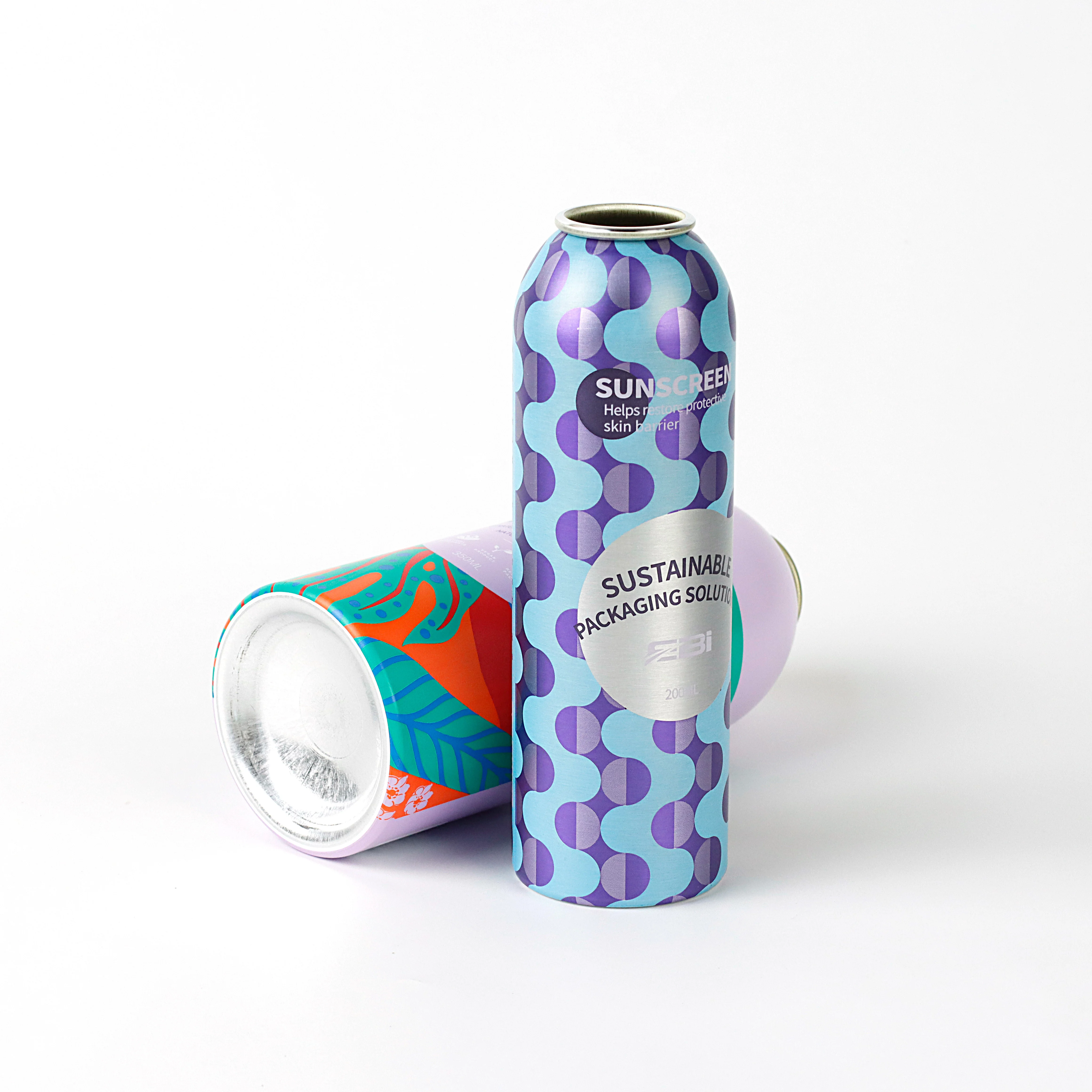 New design empty aluminium aerosol deodorant spray with spray actuator