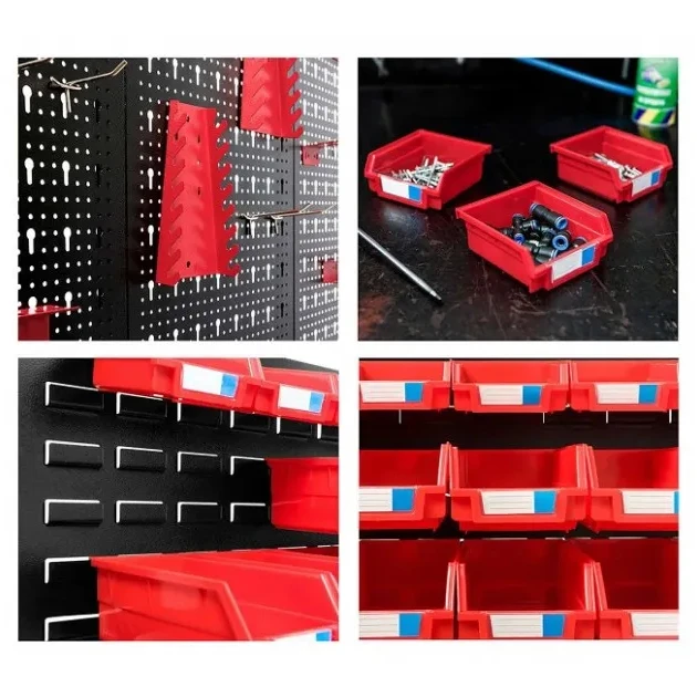 Metal Wall Ready Peg Board Heavy Duty Office Kit Tool Hanging Storage Organizer Holder Pegboard Table System
