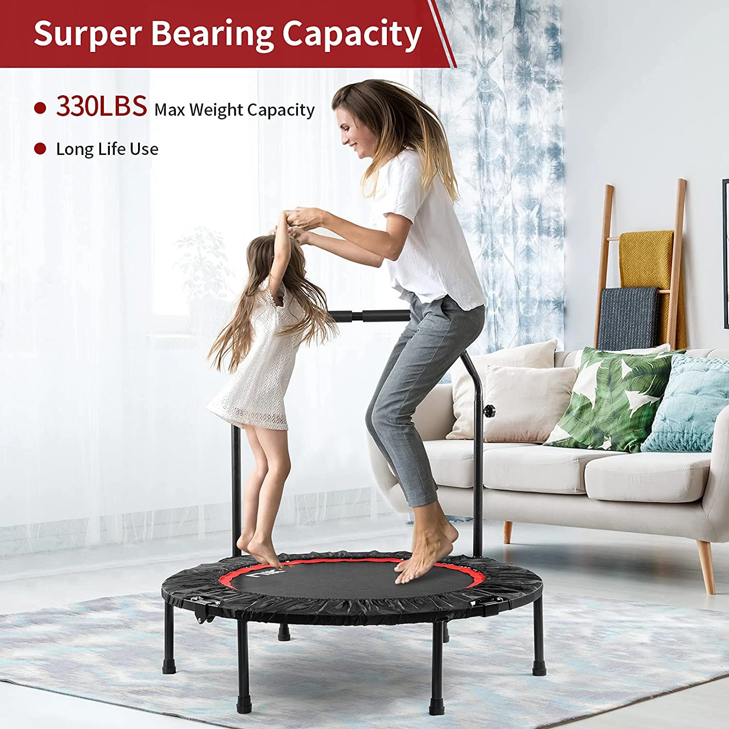 MUCHAN 40/45 polegadas mini trampolim ao ar livre interno redondo primavera equipamento de fitness redondo