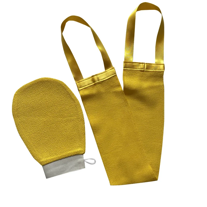 Visocse Bath Scrubber Body Brush Bath Shower Exfoliating Back Brush Belt Wash Bathroom Clean Tools Belts Cleansing Towel