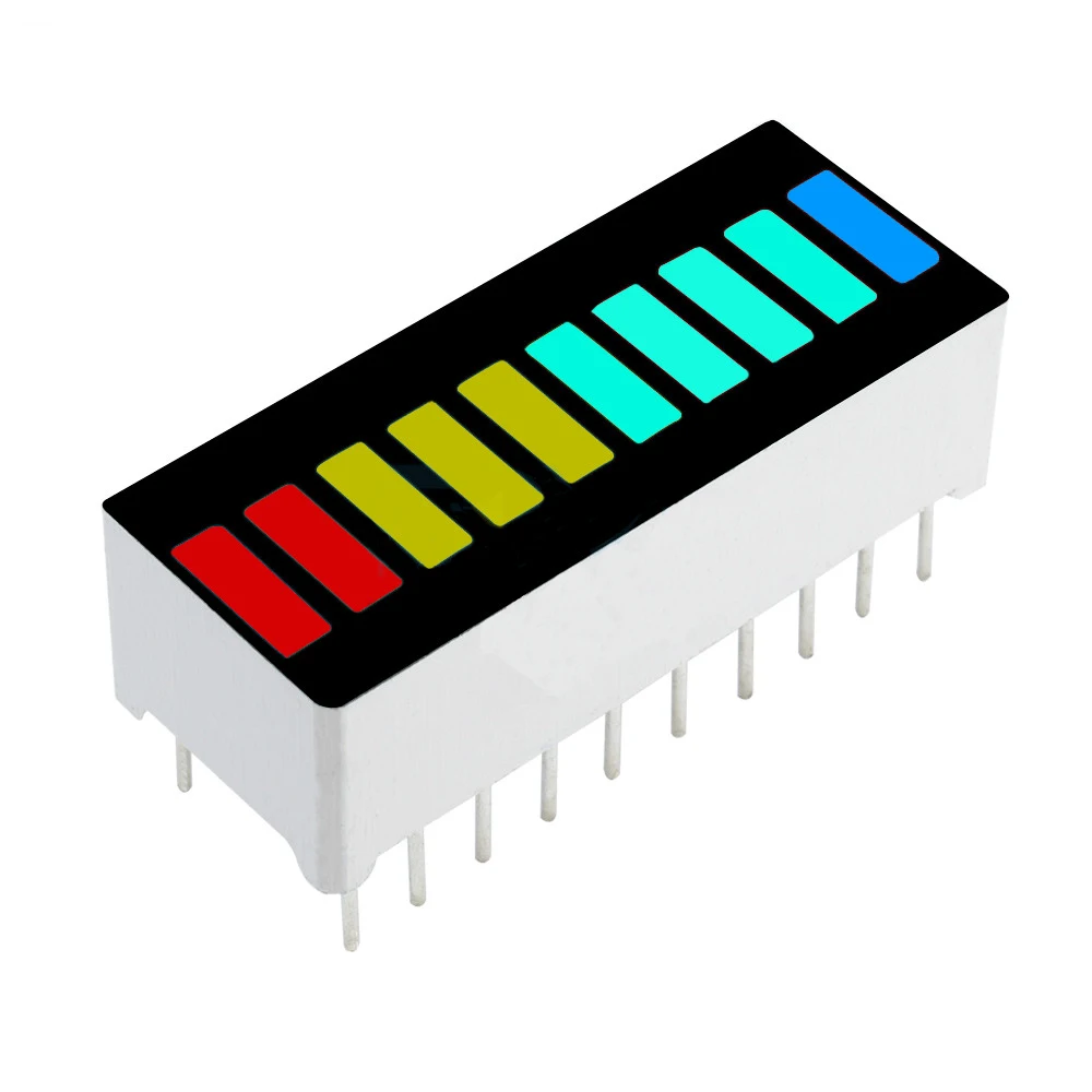 Muti-section Type Led bar Graph Array 10 Segment 3 Color Bar Digit Display 102510