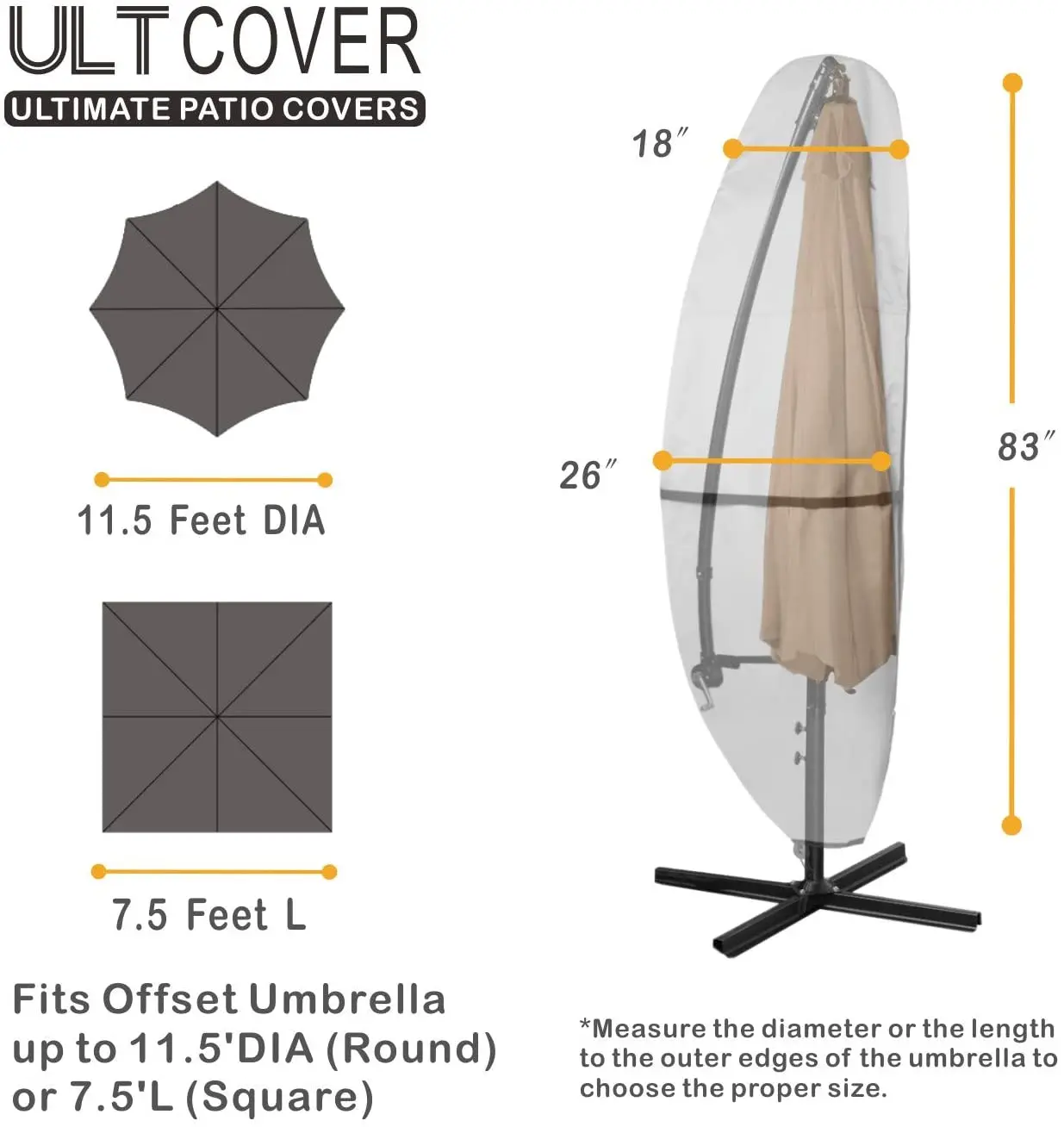 Patio Umbrella Cover Waterproof