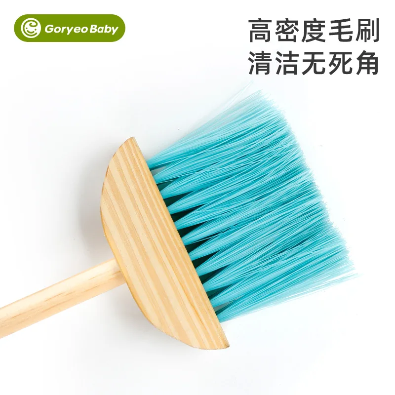 Kids wooden housework cleaning toy set sweeping broom pretend play preschool montessori toy clean tool role play educational toy