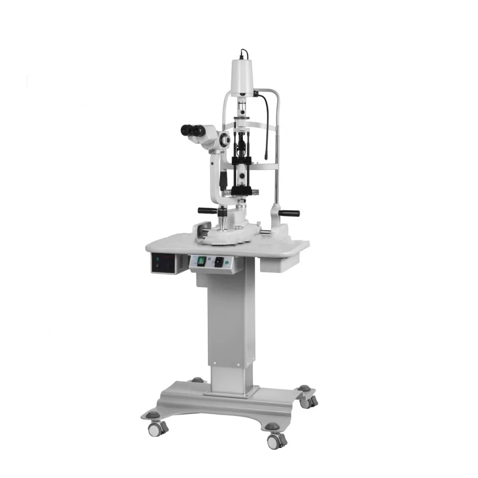 Medical ophthalmic 5 steps Slit lamp microscope with table and tonometer MLX25
