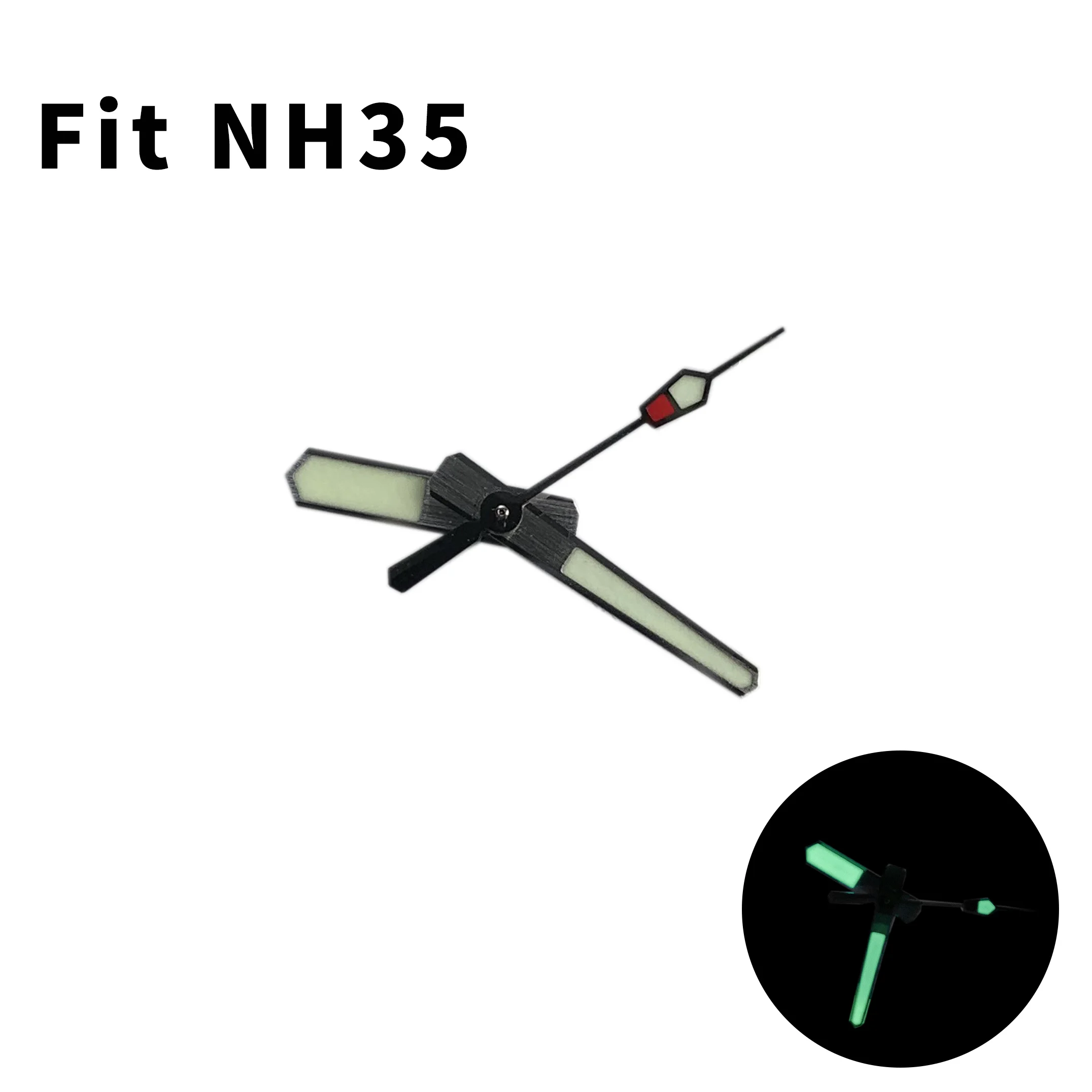 Аксессуары для часов мужские часы Запчасти рук подходит движения NH35/NH36 супер зеленый светящийся