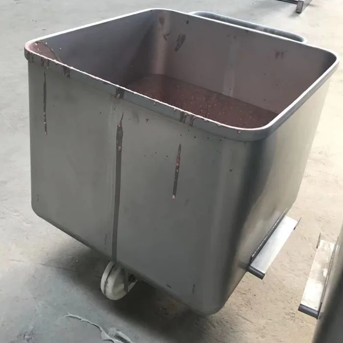 Factory Supplier Trolley Skip Car for Meat and Sausage