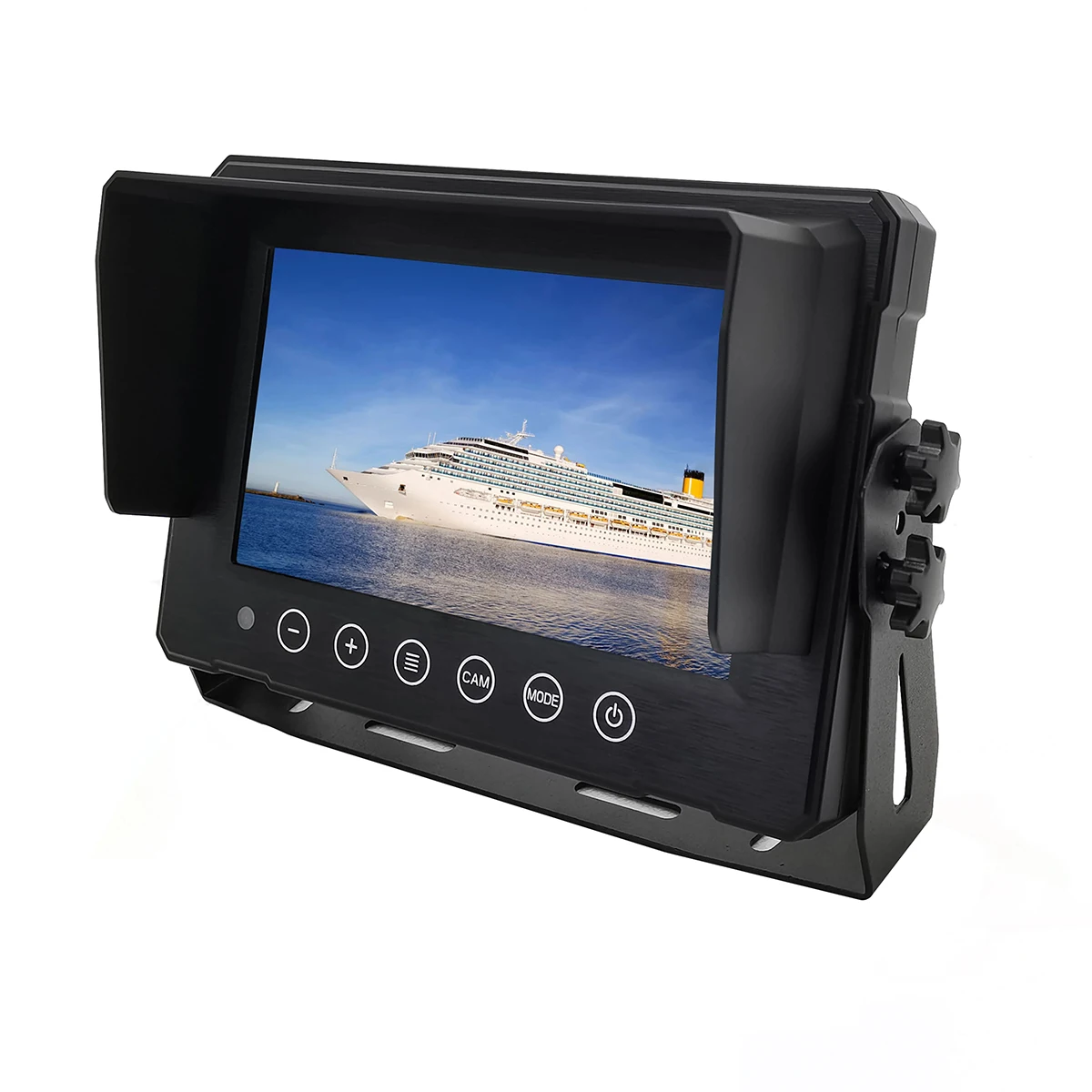 Latest model high quality IP68 waterproof 7 Inch car LCD monitor for car reversing aid system on stock monitor for car