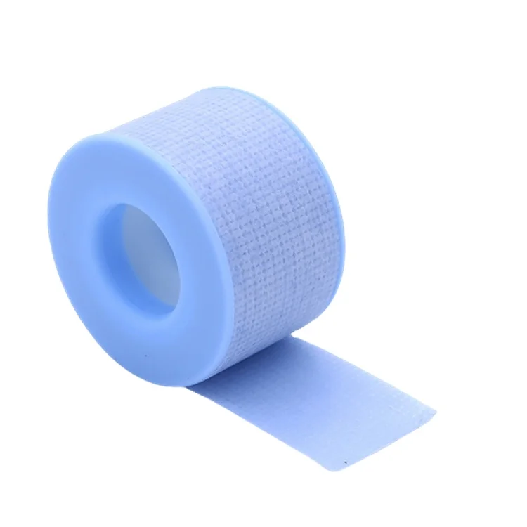 Силиконовая клейкая лента медицинская синяя Микропористая лента