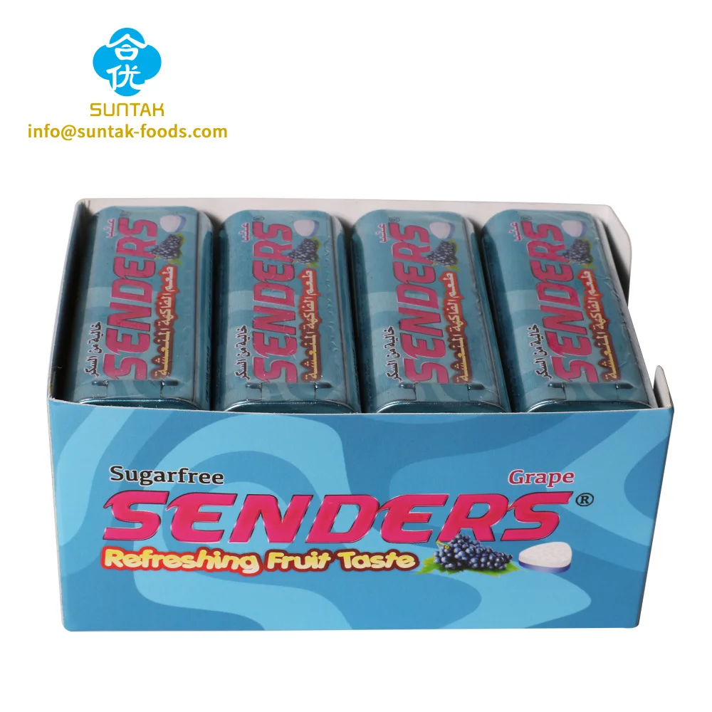 Wholesale OEM Breathy Free Tablet Confectionery Can Tin Pack Tooth Care Sugar Free Hard Mint Xylitol Candy