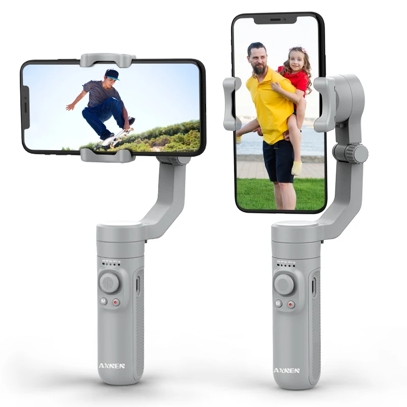 3 Axis Handheld Foldable HQ3 Gimbal Stabilizer Easy Operation Blue -  tooth Video Vlog Record AXNEN Gimbal HQ3 for Smartphones