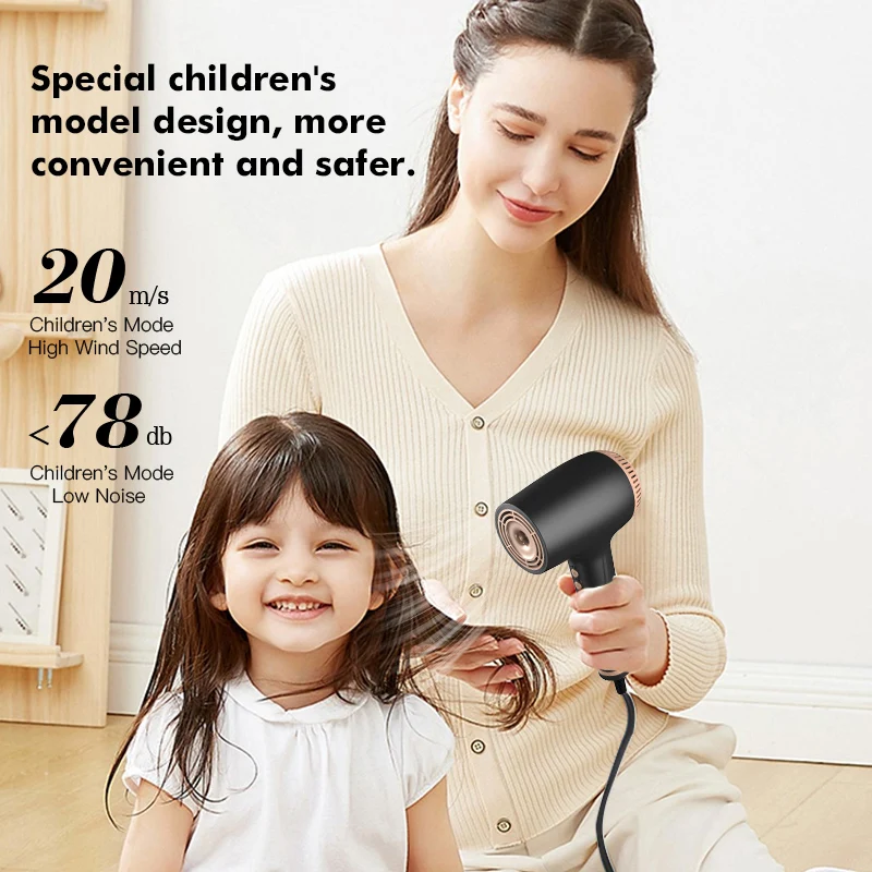 New Product Ideas Cold and Hot Airflow Blow Dryer Mini Professional High Speed Hair Styling Dryer Electric Custom Plastic 1500W