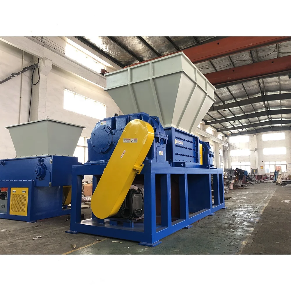 Double Shaft Shredder for Recycling Metal Scraps/Used Tires/Soild Waste/Plastic/Wood Crusher