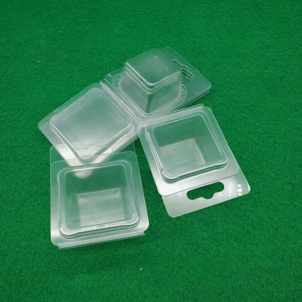 0.6mm thick PET wax melt clamshell 1oz Round wax pot  Mini Luxury Wax Melts Clamshells