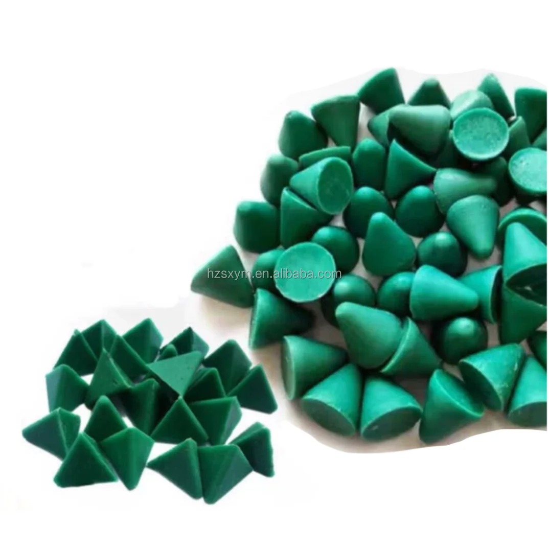 Huzhou factory Jade jewelry polishing media plastic  tumbling media for finishing machine