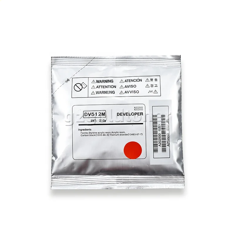Compatible DV512 Developer For Konica Minolta Bizhub C224 C284 C364 C454 C554 C221 C281 Developer Powder