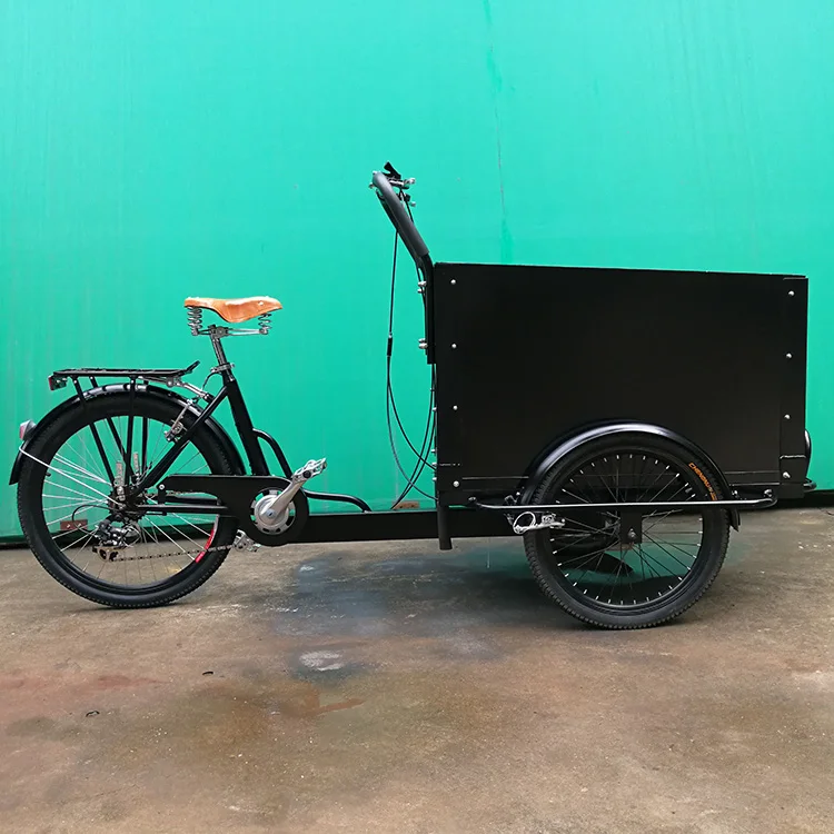 Bicycle with cargo box new design bike electric modern 3 wheel tricycle