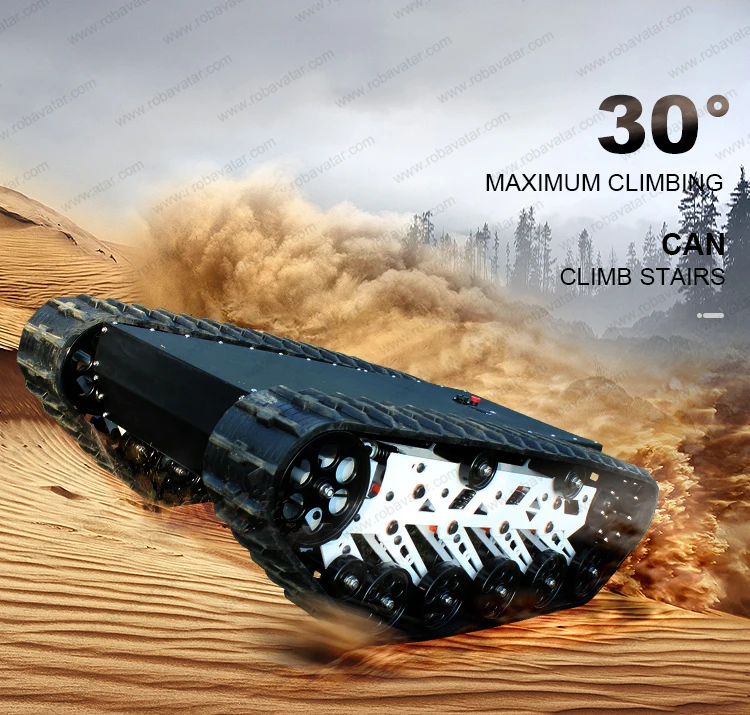 Outdoor Network Switch Rubber Tracked Chassis Platform 
