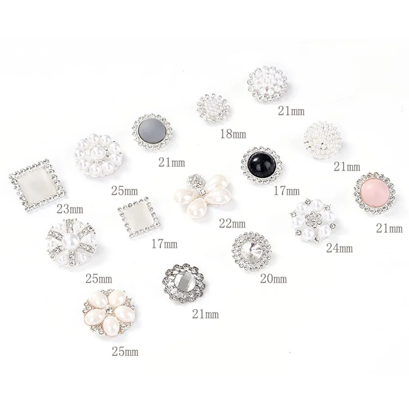 Designer Shoe Charms Metal Bling Pearl Shoes Decorations Alloy Jewelry Shoe Accessories For Wristbands Girl Gifts