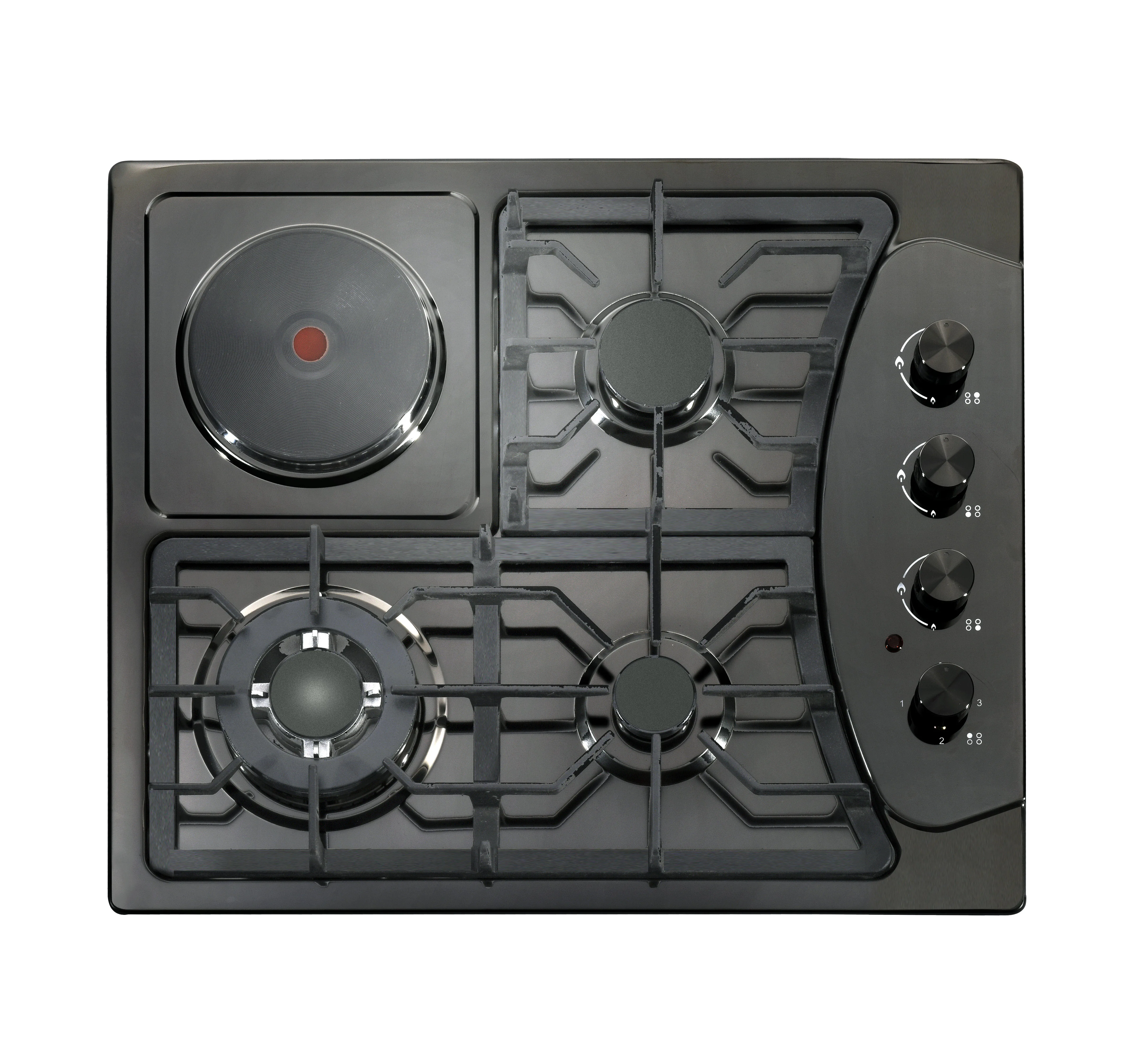 Black Stainless Steel Built In 3+1 Ceramic Cooker Kitchen LPG NG Gas stove Cooktops Sabaf And Infrared Burner Stove