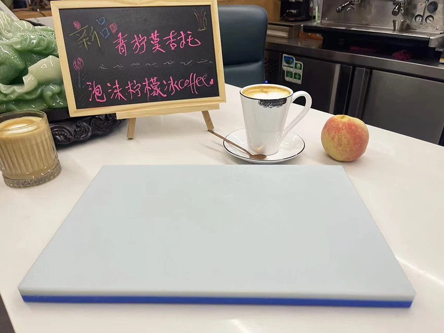 High Quality Kitchen Rectangle Custom White Chopping Pe Plastic Cutting Boards