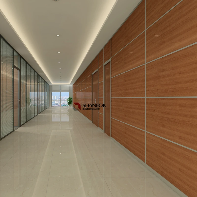 Fire Resistant MDF Wood  Partition Wall Full Height Partition for Office