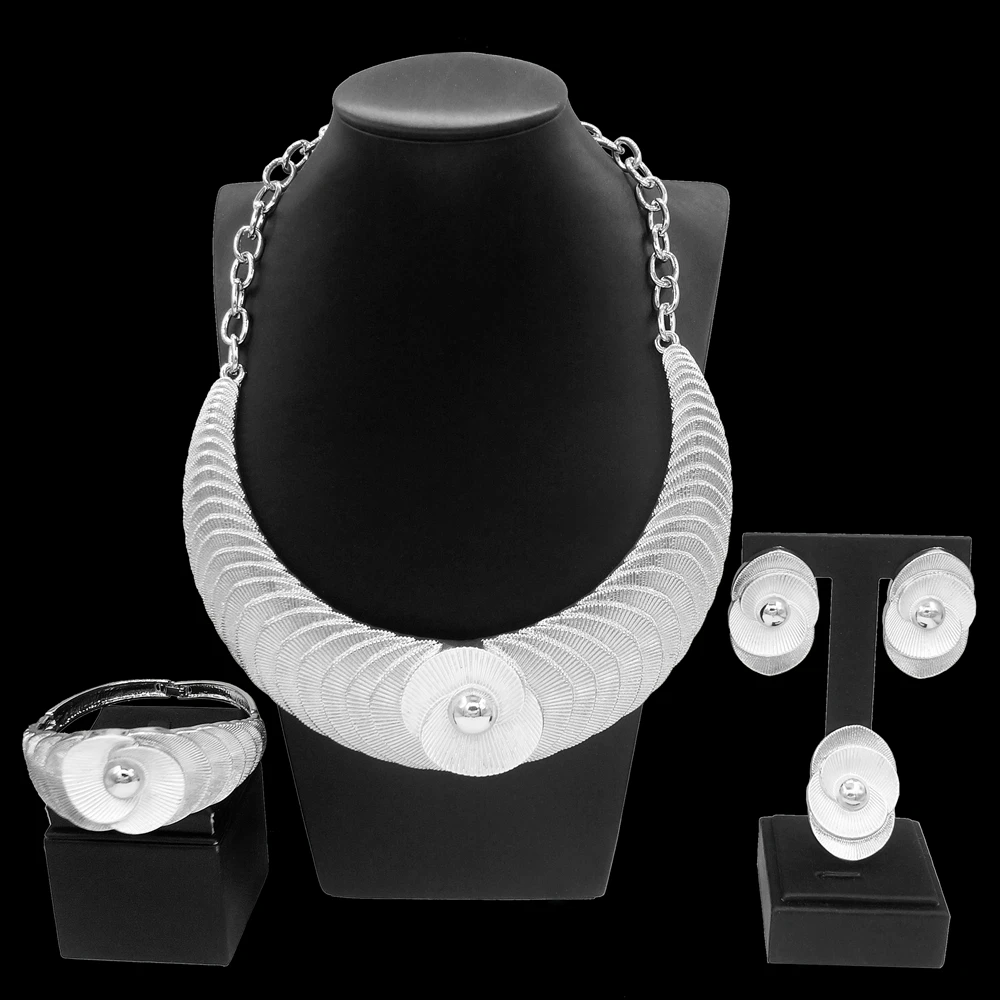 Yulaili Fashion Party Accessories Wholesale Italian Gold Style Nigeria Wedding Jewelry For Africa Woman