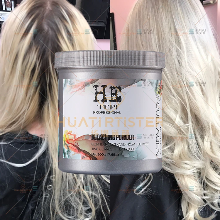 Huati Sifuli HE 500g Oxygen Lightening Hair Blonder Powder Bulk Bleach Powerful Up To 9+ Levels Of Lift Blondor Bleach