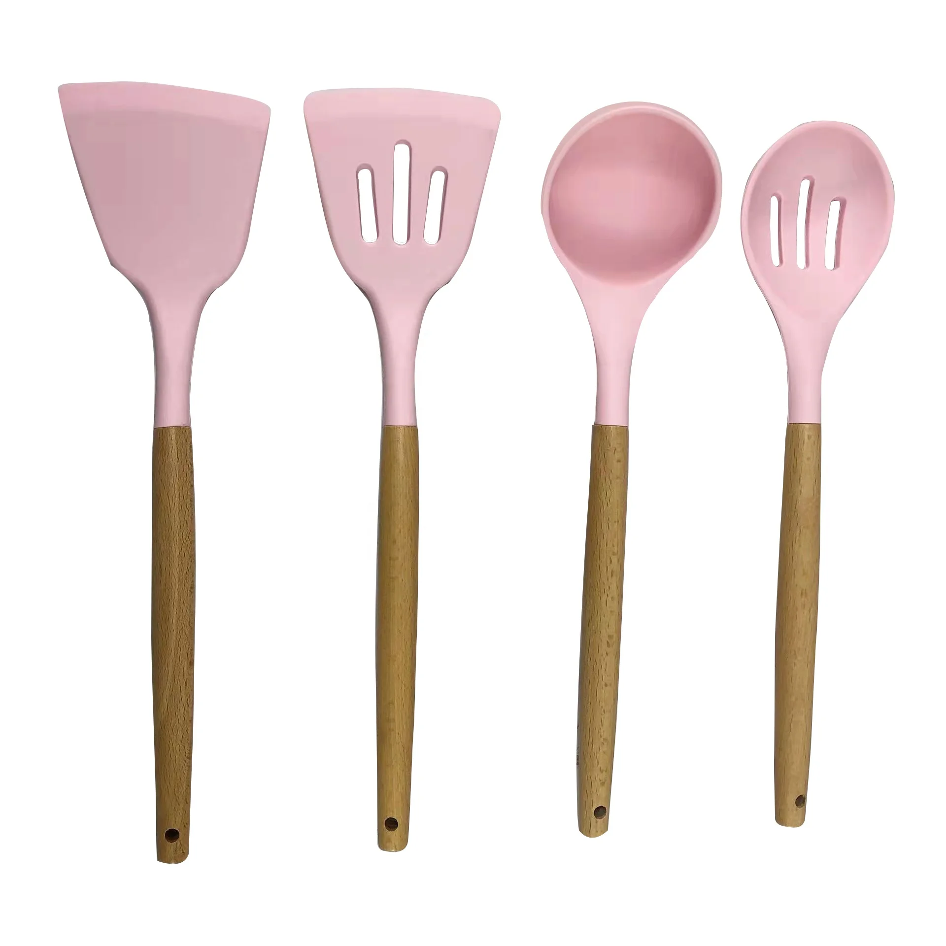 Hot Selling 17Pcs Kitchen Knife Set Silicone Utensils Kitchen Set with Holder