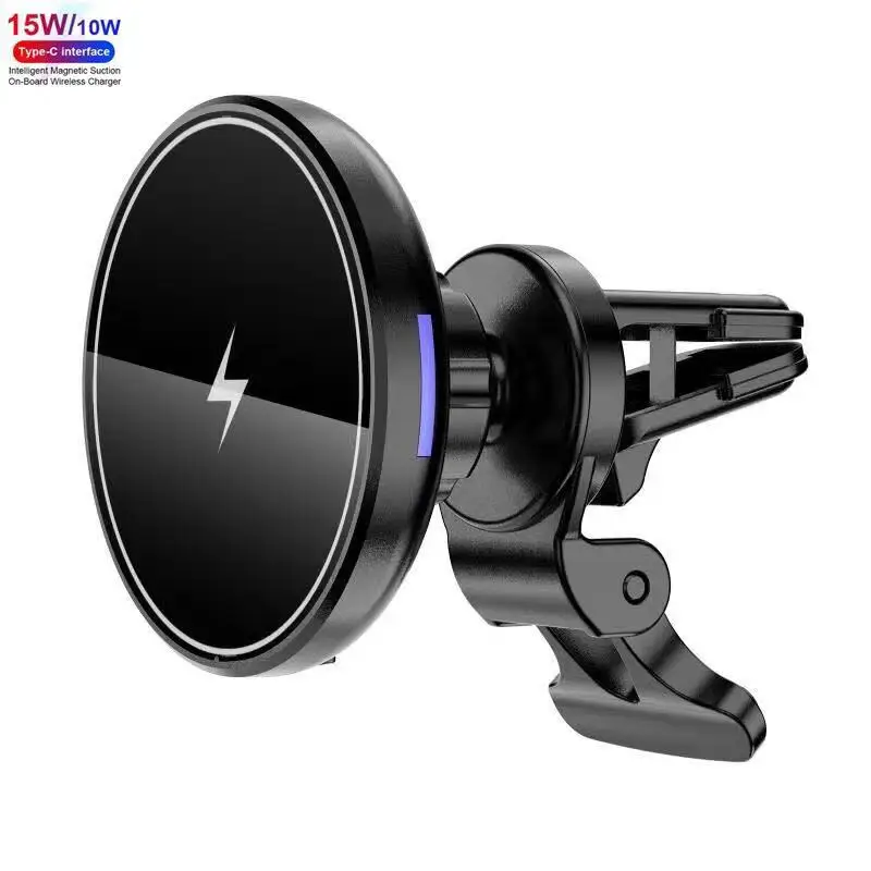 2023 New Arrivals Magsafing Wireless fast charger 15w magnetic wireless car charger mount phone holder For iphone 12  13 14 pro