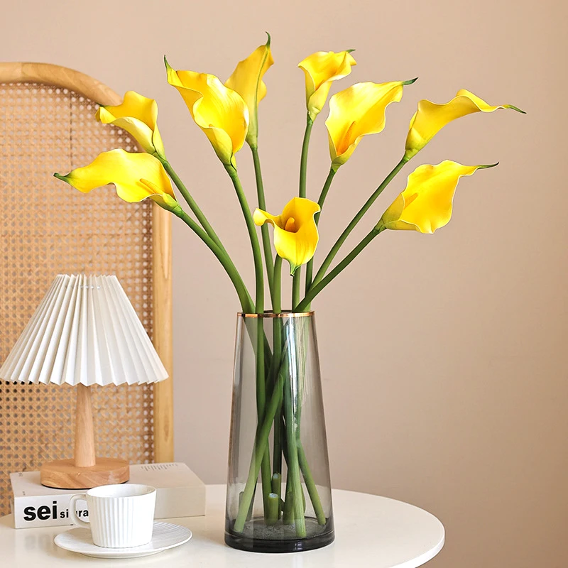 Calla Lily Low MOQ DIY Artificial Flowers for Boho Home Decor Simulation Calla Lily Arrangement Floral EVA Simulation Lily
