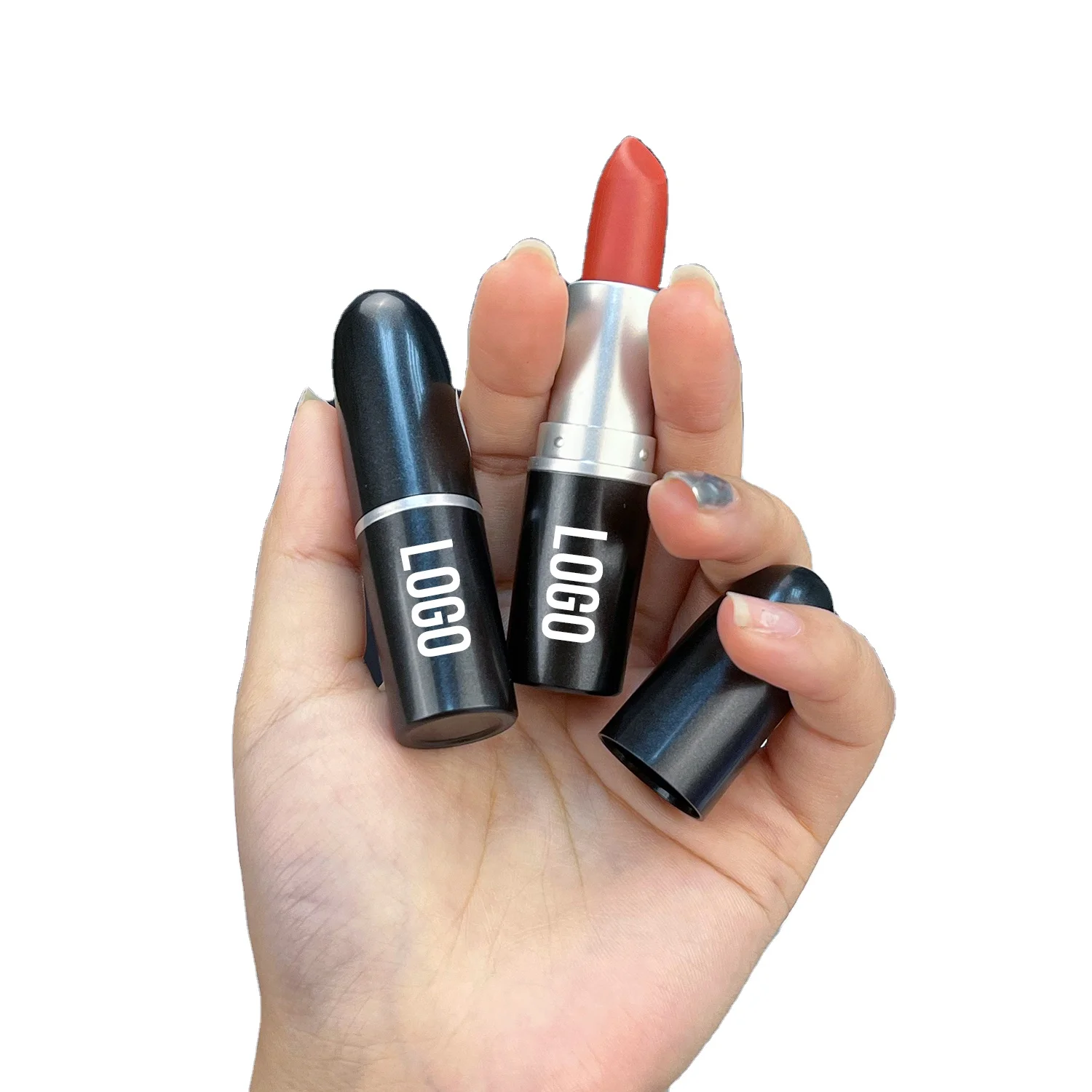 Metal Private Label Waterproof lipstick Creamy Velvet Matte Cute Lipstick logo customize brand matte lipstick