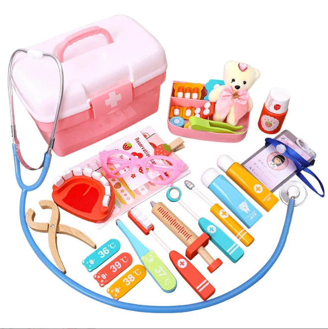 Baby Usa Toy Doll House Wooden Toys Montessori Kids