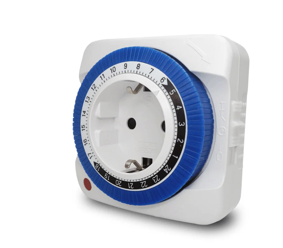 Розетка с механическим программируемым таймером на 24 часа, вилка стандарта ЕС/США, с защитой для настенной розетки, энергосберегающая